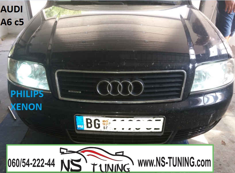 audi a6 c5 xenon svetla farovi d2s sijalica philips ugradnja novi sad poliranje